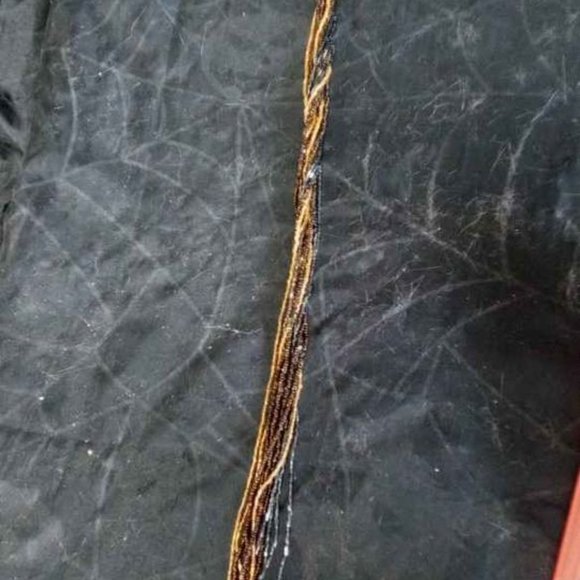 VINTAGE 12 STRAND GLASS SEED BEADS CHOKER NECKLACE 1950S - Picture 6 of 6